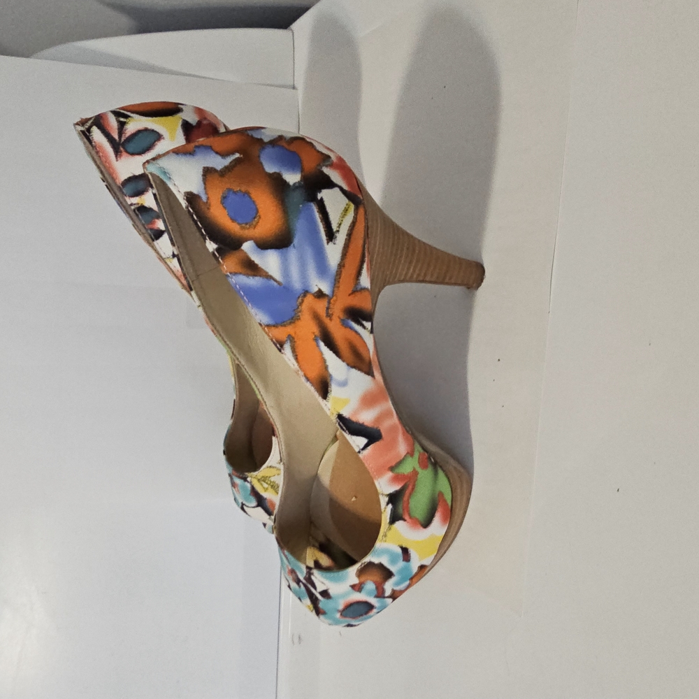 Floral Multicolor Women's Heels